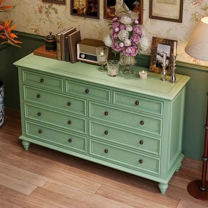 Armoire de rangement rustique pour salon