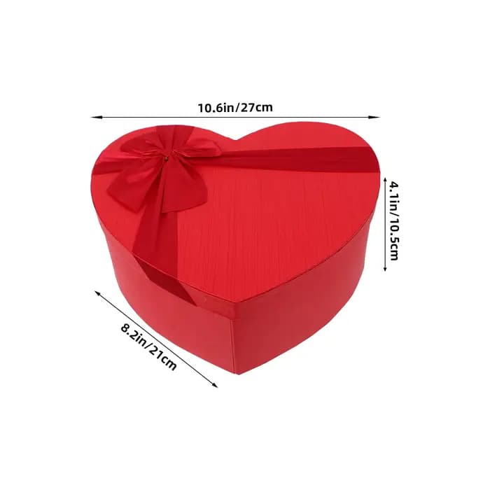Boîte-cadeau en forme de cœur pour la saint-valentin