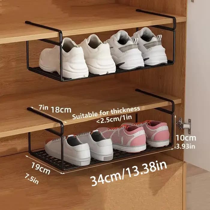 Étagère à chaussures créative en couches
