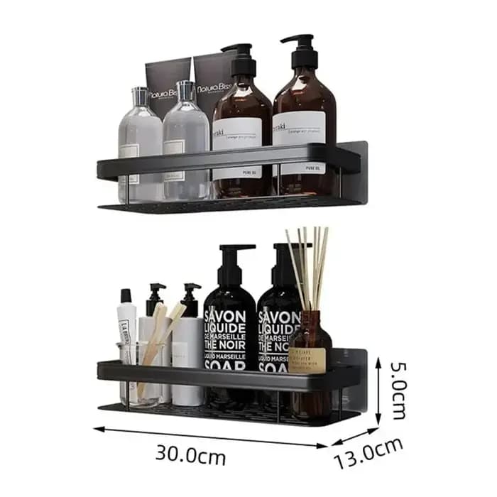 Étagère de salle de bain murale sans perçage pour rangement de maquillage