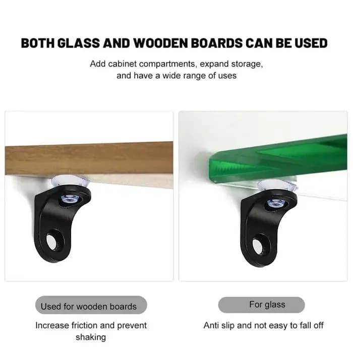 Supports de fixation à ventouse pour étagères, panneaux stratifiés, cloisons, armoires, supports de verre et quincaillerie de meubles – Fournitures de quincaillerie domestique