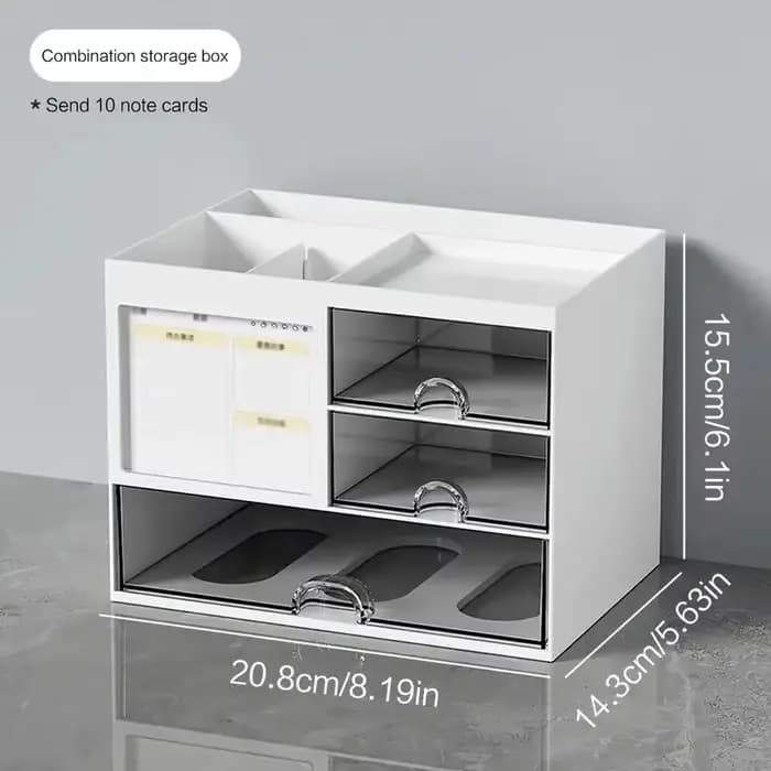 Boîte de rangement à tiroirs combinés de bureau
