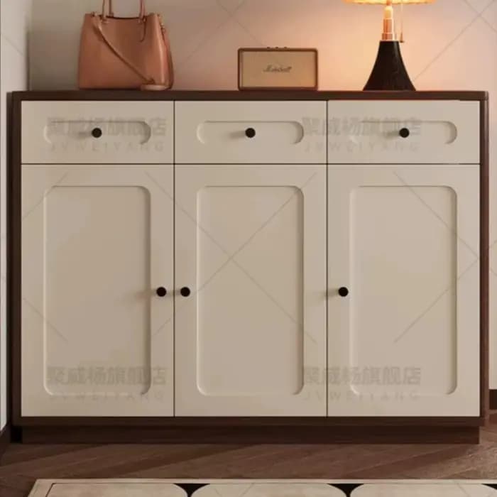 Meuble à chaussures moderne et fin avec tiroirs pour entrée