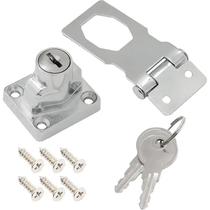 Serrure de sécurité pour meubles de style bouton, serrure de tiroir de placard avec clé et vis, serr