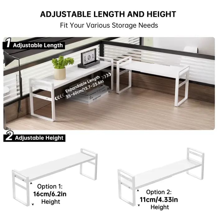 Support de rangement Ultra-étroit pour bureau