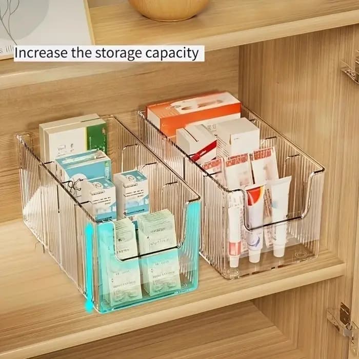 Boîte de rangement pour médicaments avec séparateurs