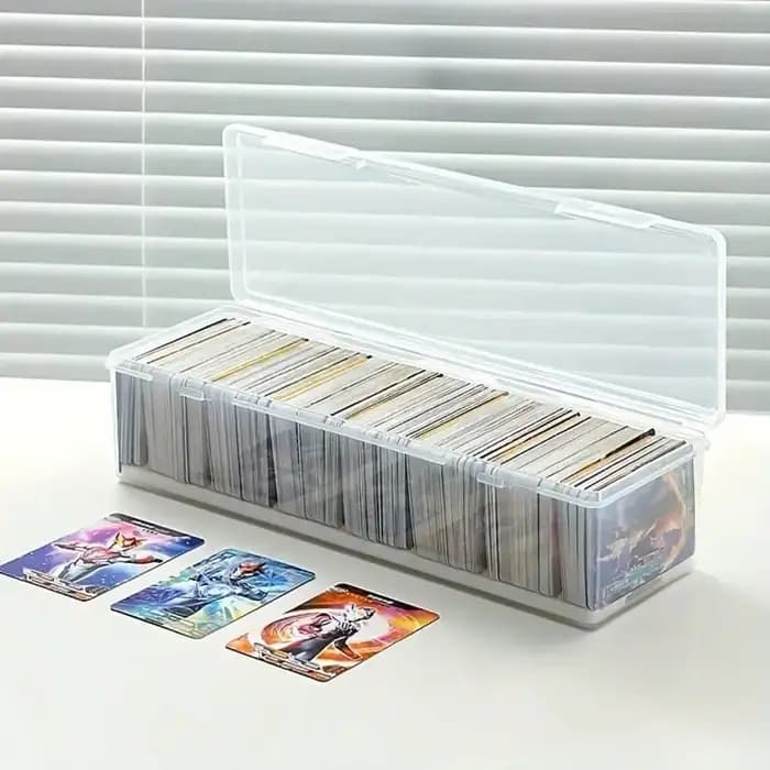 Boîte de rangement en plastique PET avec 6 compartiments