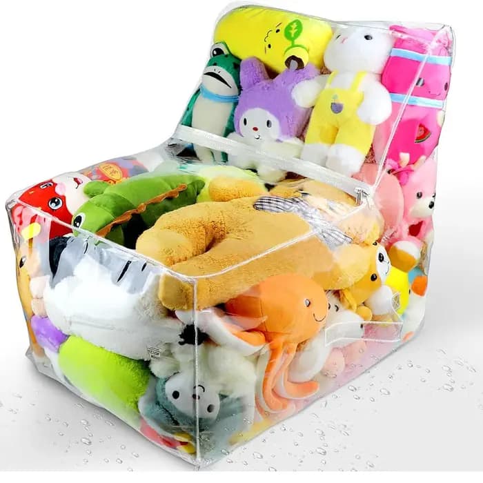 Tabouret de rangement pour enfants 2 en 1