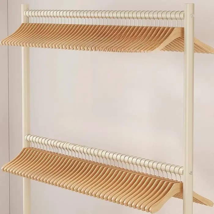 Porte-manteau d'entrée de style Japandi avec étagère murale de rangement pour vêtements et chapeaux