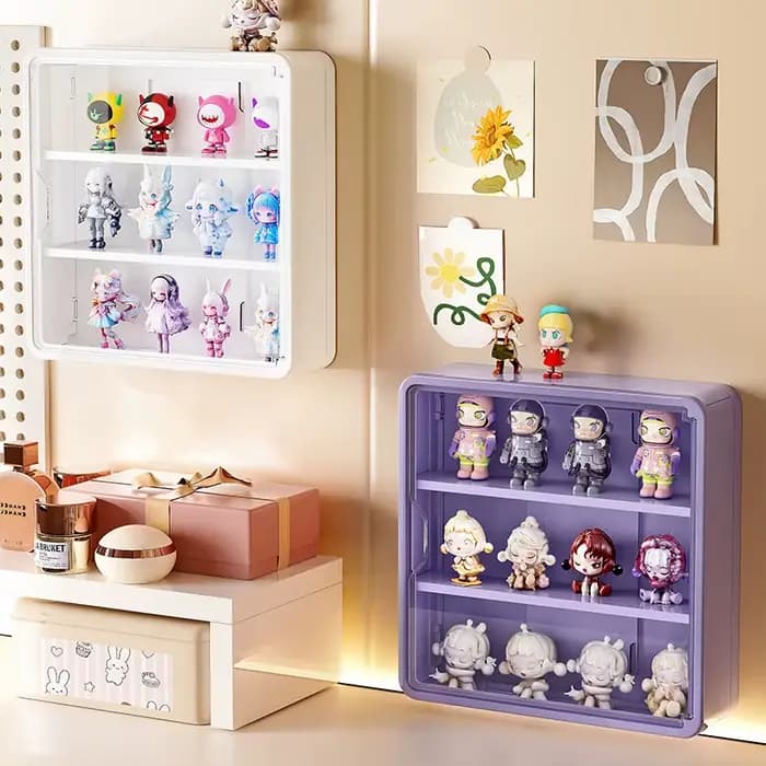 Boîte de rangement murale pour figurines d'action