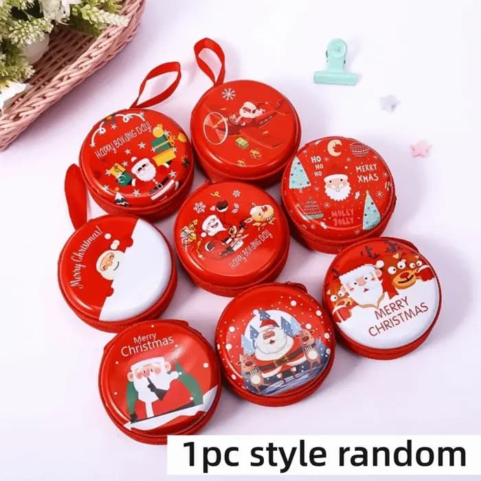 Nouvelle boîte de rangement en métal de Noël à motif de dessin animé (Père
