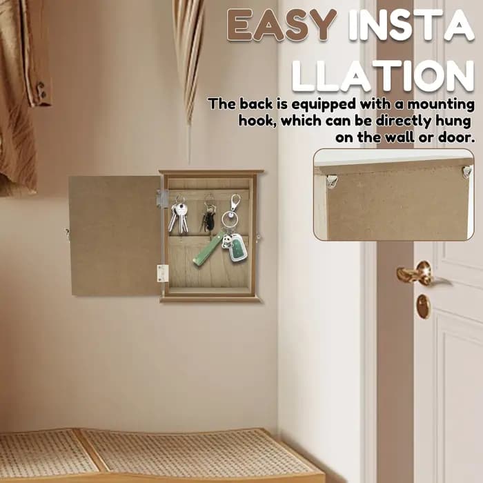 Boîte à clés en bois porte-clés décoratif
