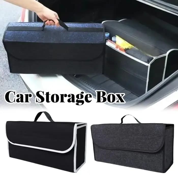 Boîte de rangement en feutre pour voiture