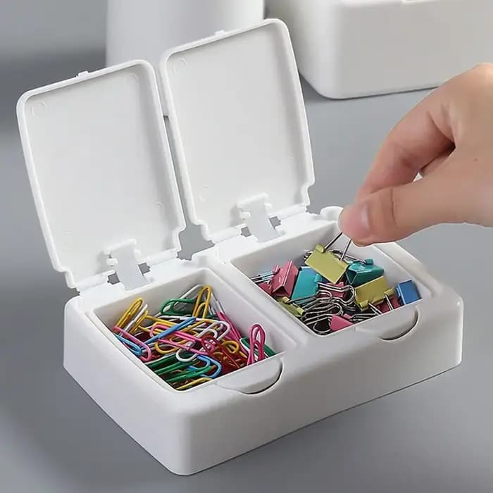 Boîte de rangement pour coton-tige avec fenêtre pop