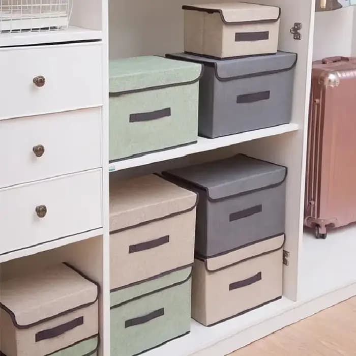 Boîte de rangement pliable en tissu Non tissé