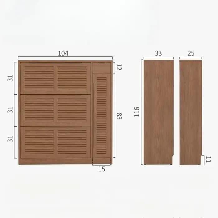 Meuble à chaussures chinois en bois