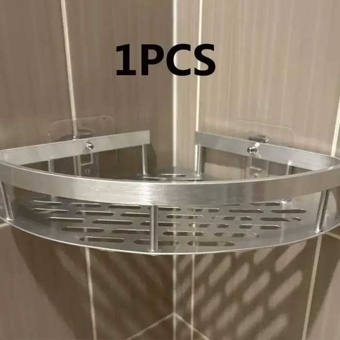 HOShelf-Étagère d'angle murale en alliage d'aluminium, rangement pour shampooing et maquillage, acce