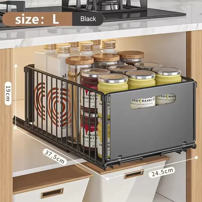 Étagère de rangement de cuisine coulissante