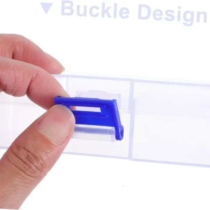 5 boîtes de rangement en plastique transparentes pour petits objets