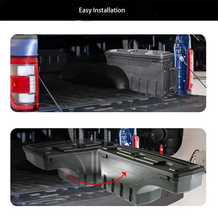 Boîte de rangement pour le plateau de camion pour Ford F-150 2015 2016 - 2021 Côté gauche ou droit Coffre arrière
