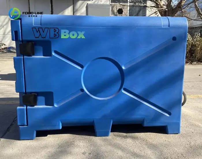 Boîte de transport isotherme rotative personnalisée en plastique pour la réfrigération, le stockage
