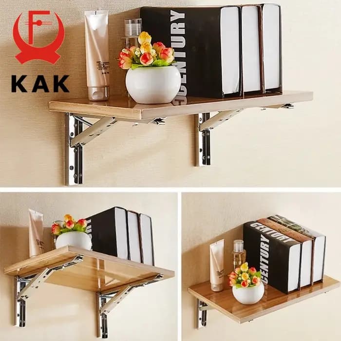 KAK 2 pièces supports d'étagère pliants support