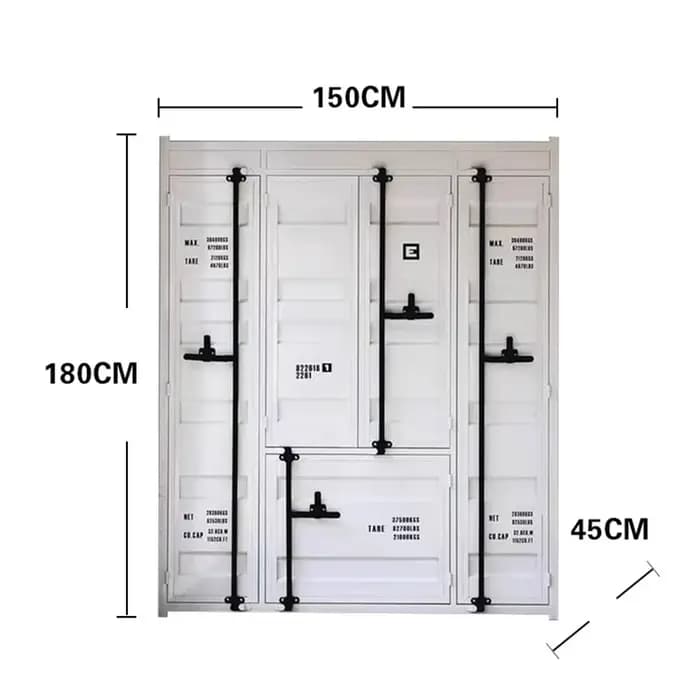 Support lourd luxe armoire métal artisanat extérieur appartement