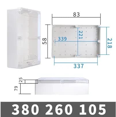Boîte de rangement en plastique étanche
