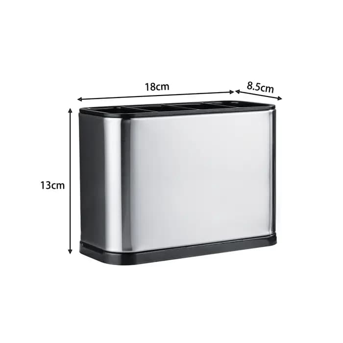 Support de rangement de couverts de cuisine en acier inoxydable
