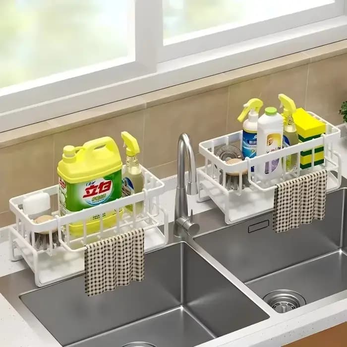 Étagère de rangement d'épices de cuisine avec égouttoir