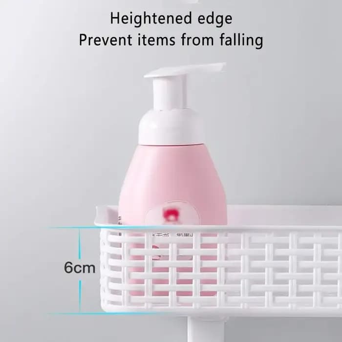 HOAbove-Étagère Murale T1 en Plastique pour Toilette