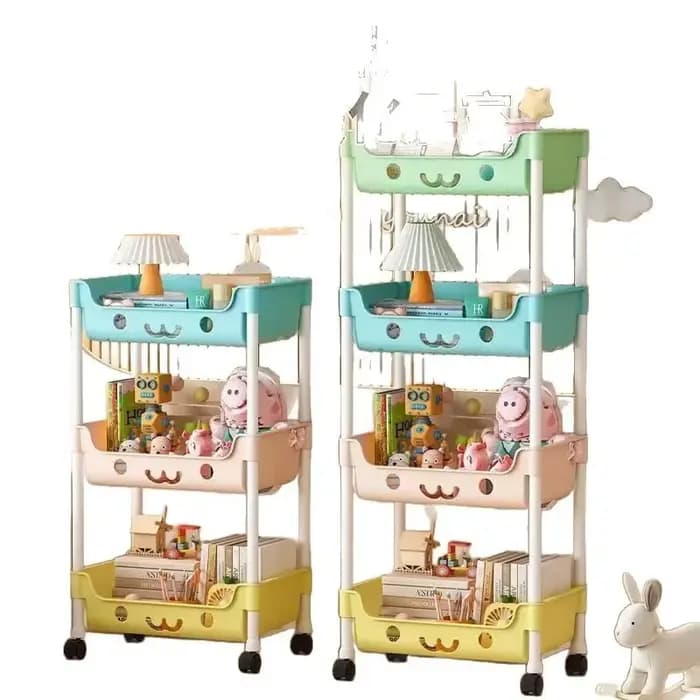 Étagère de rangement mobile multi-niveaux durable pour macarons