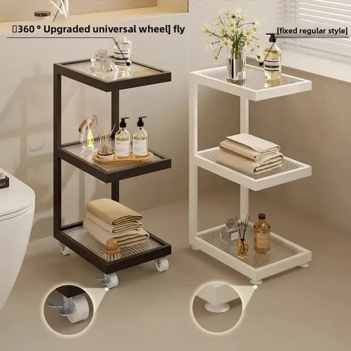Organisateur de rangement de salle de bain spacieux