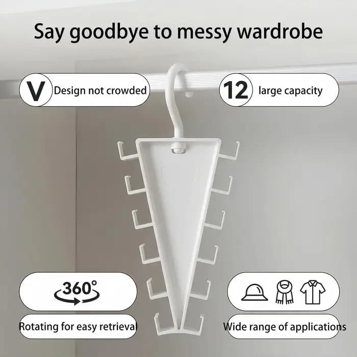 Cintre de rangement en V pour vêtements