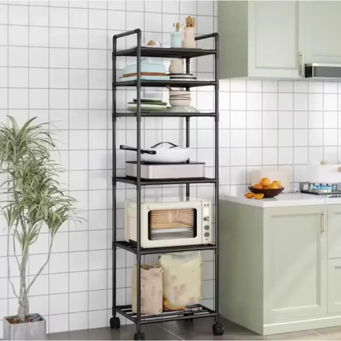 Chariot de rangement de cuisine pour étagères - unité