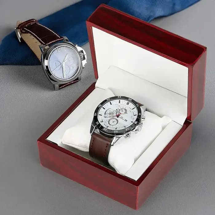 Boîte de rangement pour montre en bois 1 pièce