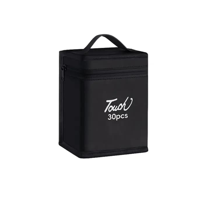 Sac de rangement pour stylos marqueurs de couleur noire