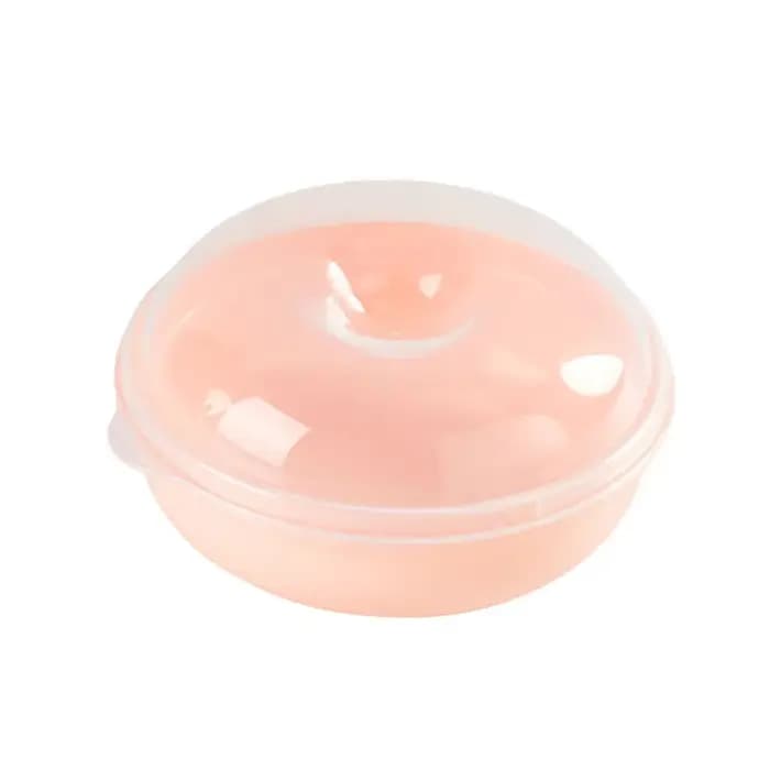 Récipient alimentaire rond transparent micro-ondable