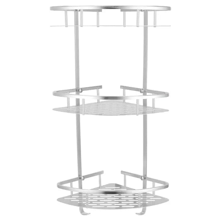 Étagère de douche à 3 niveaux, étagère d'angle murale pour salle de bain, organisateur de produits de toilette, support de rangement pour toilettes et cuisine