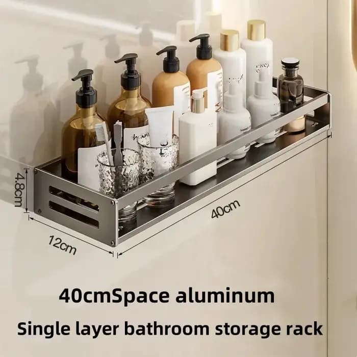 Étagère murale en aluminium multifonctionnelle