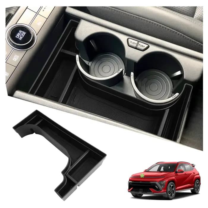 RUIYA pour Hyundai Kona SX2 EV Electrique 2024 2025 Boîte de rangement de l'accoudoir de la voiture