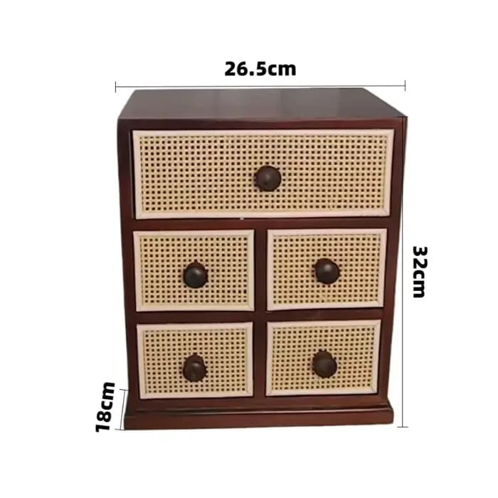 Supports de rangement de bureau en bois massif de petite taille