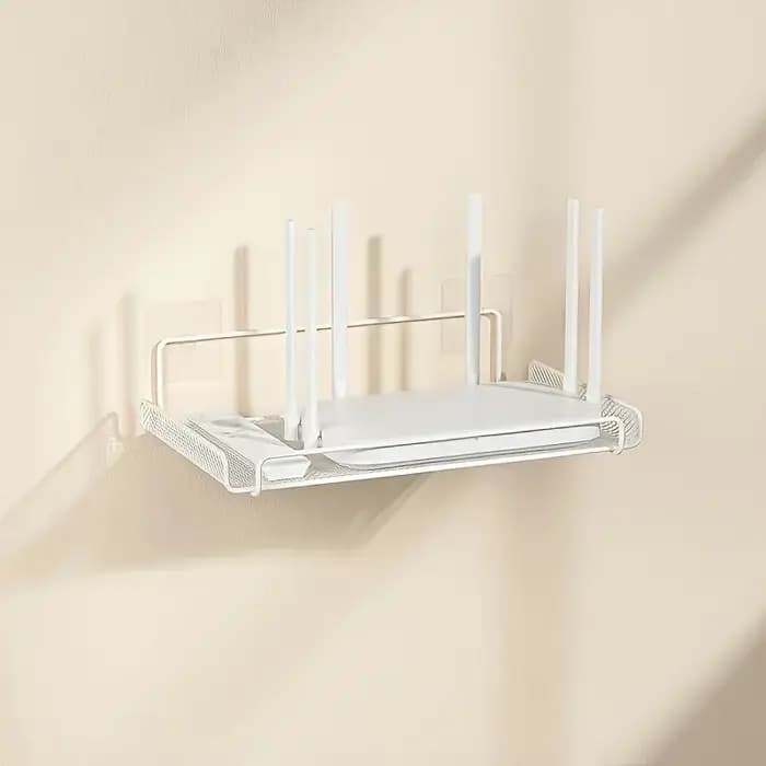 Étagère murale pour routeur en acier inoxydable