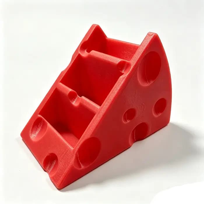 Boîte de rangement pour télécommandes en forme de fromage, support de rangement multi-compartiments pour télécommandes de bureau, support de téléphone mignon en forme de fromage