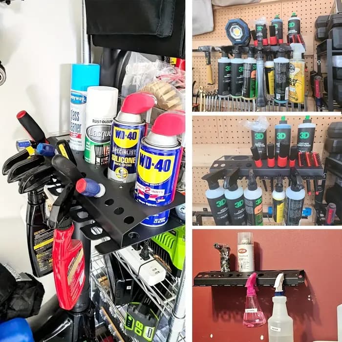 Support de rangement pour bouteilles de pulvérisation
