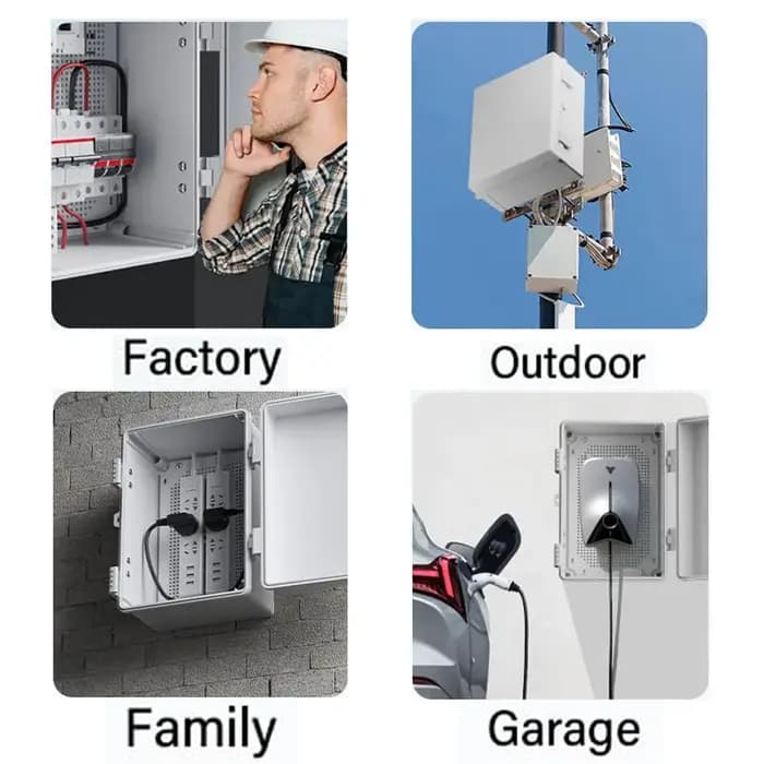 Boîte de jonction électrique extérieure résistante aux intempéries