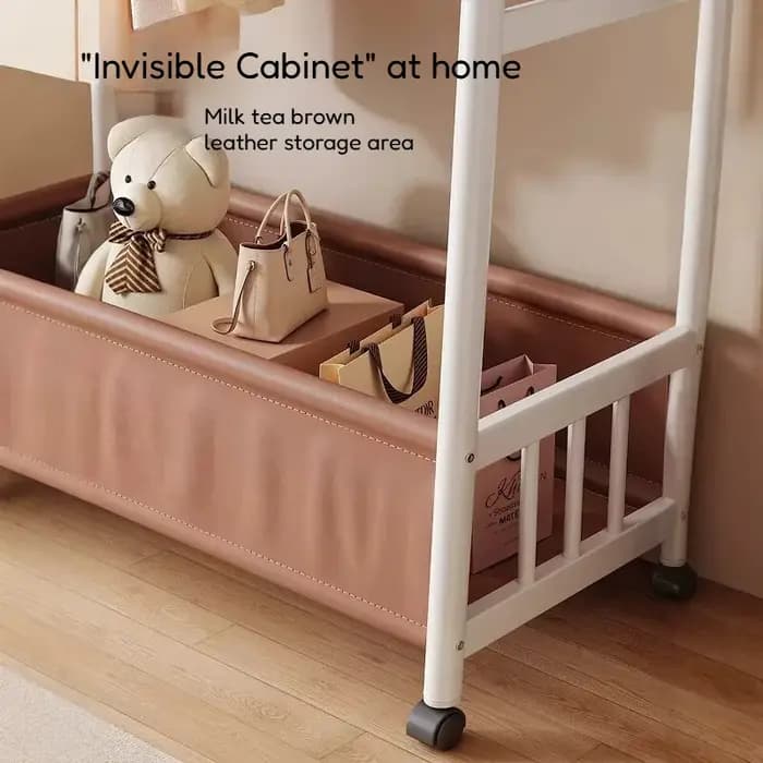 Porte-vêtements d'entrée moderne en métal pour chambre et appartement