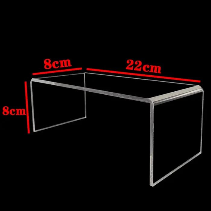 Présentoir en acrylique avec un design multi-niveaux présente parfaitement vos créations de figurines ou de desserts préférées