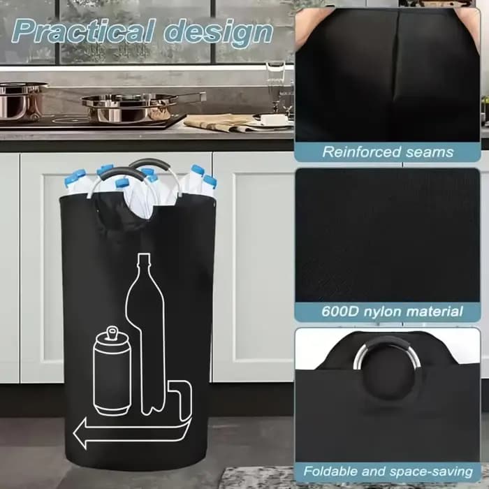 Panier de rangement pliable pour bouteilles vides 115L