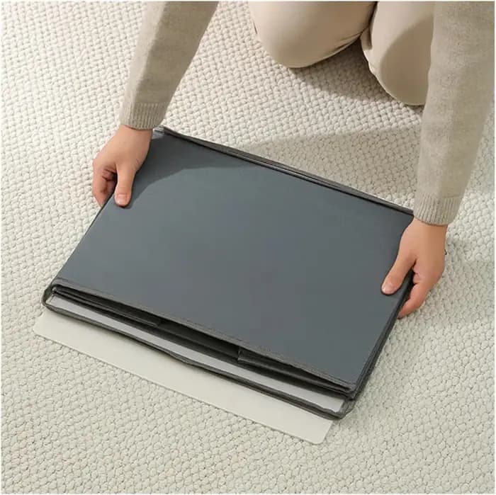 Boîte de rangement pliable pour chaussures avec couvercle